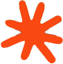 Orange star blob